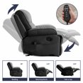 thumbnail image 5 of ijuicy Recliner Chair for Adults, Reclining Sofa Chair with Heat Vibration Function, Lazy Sofa Lift Chair, Oversized Glider Massage Chair for Living Room, Office -Dark Grey, 5 of 5