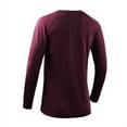 thumbnail image 2 of Women's Plus Size Round Collar Quick-dry Sports Tops Loose Yoga Fitness Blouse,M-3XL, 2 of 3