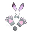 thumbnail image 4 of 4x Bunny Costume Set Rabbit Ear Headband Headwear Adorable Halloween Cosplay Adult, 4 of 9