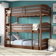 thumbnail image 1 of Litera Moora REMATESMXMUEBLES Litera Triple de Madera de Pino Color Nogal, 1 of 3