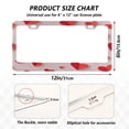 thumbnail image 2 of Aluminum License Plate Frame 2 Pack Car Exterior Accessory Car Tag Holder for Front Rear Plates Cars Decor Red Paper Hearts, 2 of 7
