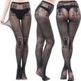 thumbnail image 2 of Plus Size Pants Women Pants Mesh Perspective Leggings Plus Size Fishnet Netting Stockings, 2 of 3
