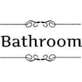 thumbnail image 1 of Calcomanía de vinilo para pared DIY extraíble para baño, baño, arte de pared, adhesivo para WC, letrero, accesorios para puerta, lindas pegatinas extraíbles para puerta de lavadero/baño (B, 1 of 5