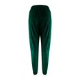 thumbnail image 5 of GILIGEGE Women's Elastic Waist Ankle Length Velvet Joggers Pants Winter Regular Velvet Harem Pant High Waist Yoga Trousers Casual Track Cuff Stretch Trousers with Pockets Green XXL, 5 of 6