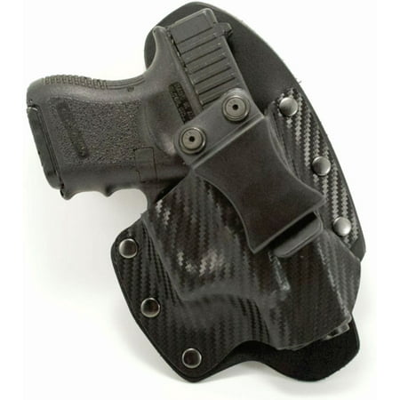 Outlaw Holsters: NT Hybrid Black Carbon Fiber Kydex & Leather IWB Gun Holster for CZ 75 P07/P09, Right