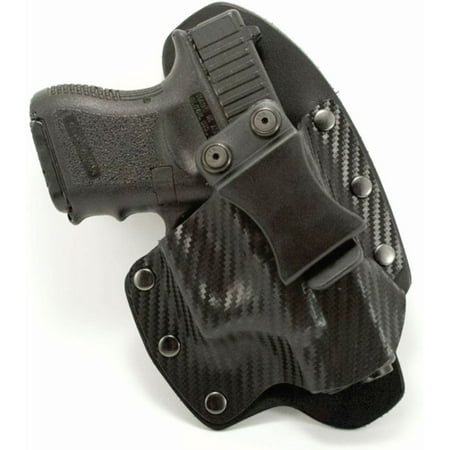 Outlaw Holsters: NT Hybrid Black Carbon Fiber Kydex & Leather IWB Gun Holster for Walther PPK/S, Right