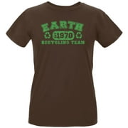Earth Day - Recycle Team Women's Organic Chocolate T-Shirt - Large