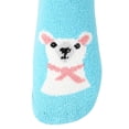 thumbnail image 6 of Girls Micro Cozy Character Socks, 3 Pack, Soft Plush Whimsical Pattern Socks, LT PINK, M/L, 6 of 17