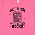 thumbnail image 4 of Inktastic Just a Girl Who Loves Books Girls Baby T-Shirt, 4 of 5