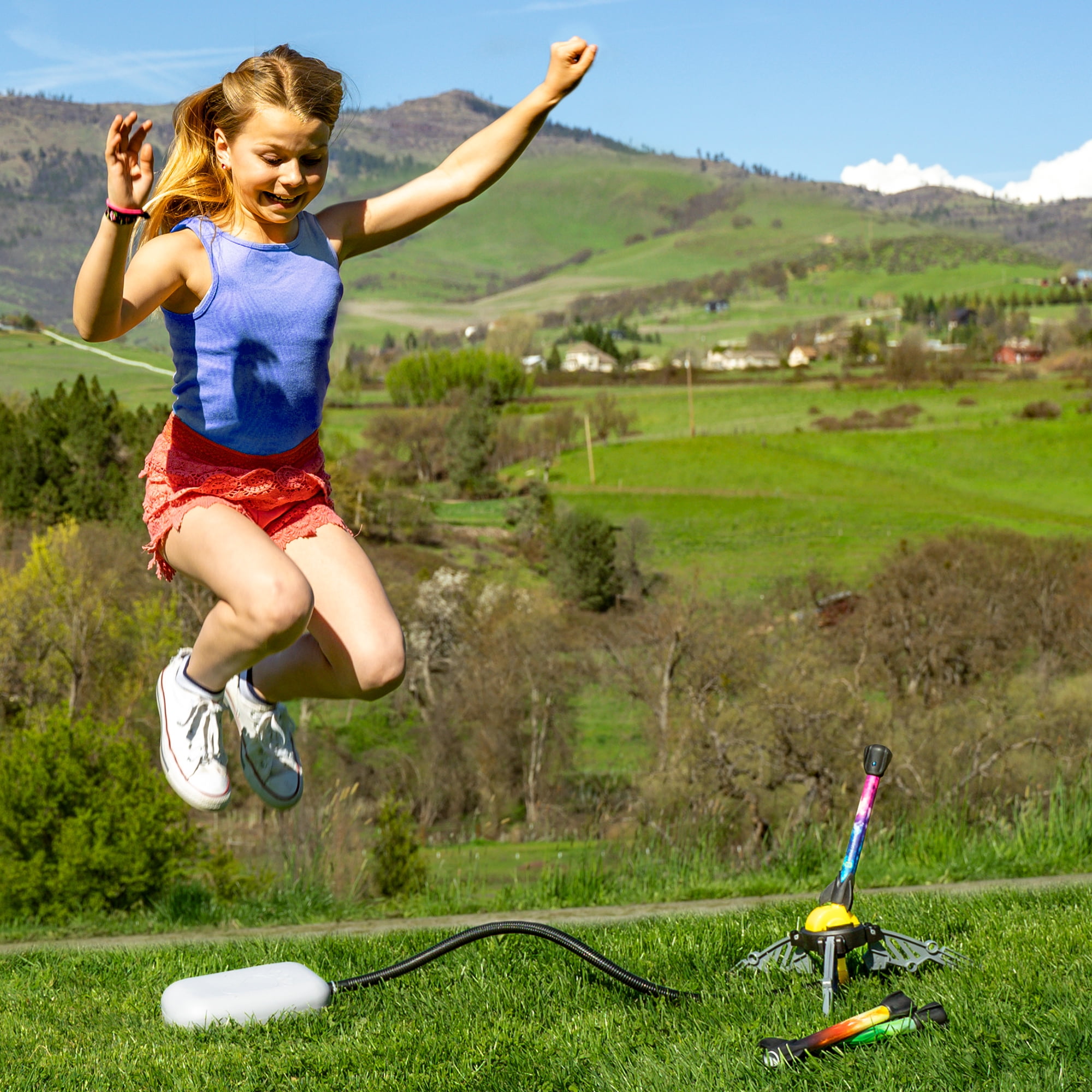 LED Light Up Rockets National Geographic LED Light-Up Air Rocket Toy ...