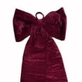 thumbnail image 2 of Holiday Time 70-Inch Giant Burgundy Velvet Bow Decoration, 22.83 x 70 Inches, 2 of 5