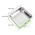 thumbnail image 2 of IBASETOY Dog Crate Water Bowl Stainless Steel Light Green Round 1Set, 2 of 7