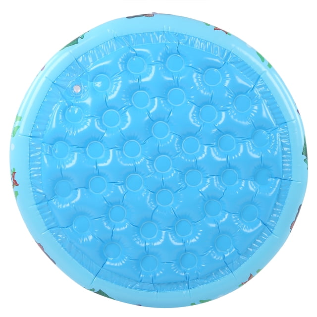 Piscine pour Bébé Sécuritaire en PVC Épais Bleu Portable Jeu d'Eau Intérieur Extérieur