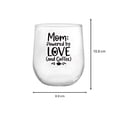 thumbnail image 2 of Vaso Crisa de Vidrio Modelo Stemless Mom Love Transparente, 2 of 4