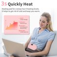 thumbnail image 4 of Portable Cordless Heating Massage Pad,Electric Rapid Fast Heating Belly Wrap Belt for Women,7.2",1PC, 4 of 7