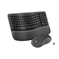 thumbnail image 1 of Logitech Wave Keys MK670 Combo, Wireless Ergonomic Keyboard with Signature M550 L Wireless Mouse, Comfortable Natural Typing, Bluetooth, Logi Bolt, fo, 1 of 10