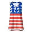 thumbnail image 4 of Tank Tops for Women Plus Size Independence Day V-neck Sleeveless Printed T-shirt 7-Multicolor L, 4 of 4