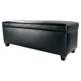 thumbnail image 2 of MJL Furniture Designs The Sole Secret Shoe Storage Bench with Upholstered Vinyl Lift Top, 2 of 9