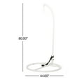 thumbnail image 2 of GDF Studio Hettinger Indoor/Outdoor Hanging Chair Stand Only, White, 2 of 7