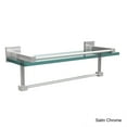thumbnail image 3 of Allied Brass - Montero 16'' Gallery Glass Shelf with Towel Bar in Satin Nickel, 3 of 5