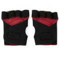 thumbnail image 1 of Gants de Cyclisme Rembourrés Demi-Doigt, Rouge, 1 of 1