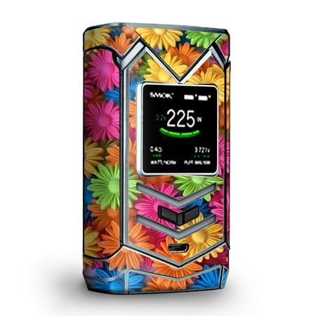 Skin Decal Vinyl Wrap for Smok Veneno 225W TC Vape skins stickers cover/ Colorful Wax Daisies