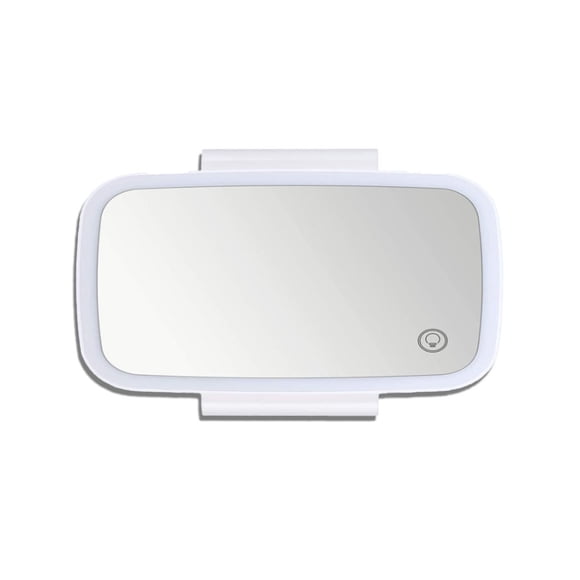 Matsuzay Espejo de coche recargable con luces LED, visera regulable, espejos de maquillaje, accesorios de Interior de automóvil, cosméticos Decoración del hogar