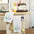 thumbnail image 4 of Easter Kitchen Towels Set of 2,Colorful Bunny Dish Towels 18x26 Inch Drying Dishcloth,Farmhouse Home Seasonal Spring Decorations, 4 of 6