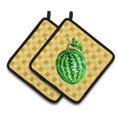 thumbnail image 1 of Carolines Treasures BB7252PTHD Pastèque Entière sur Panierweave Paire de Porte-Pots, 1 of 1