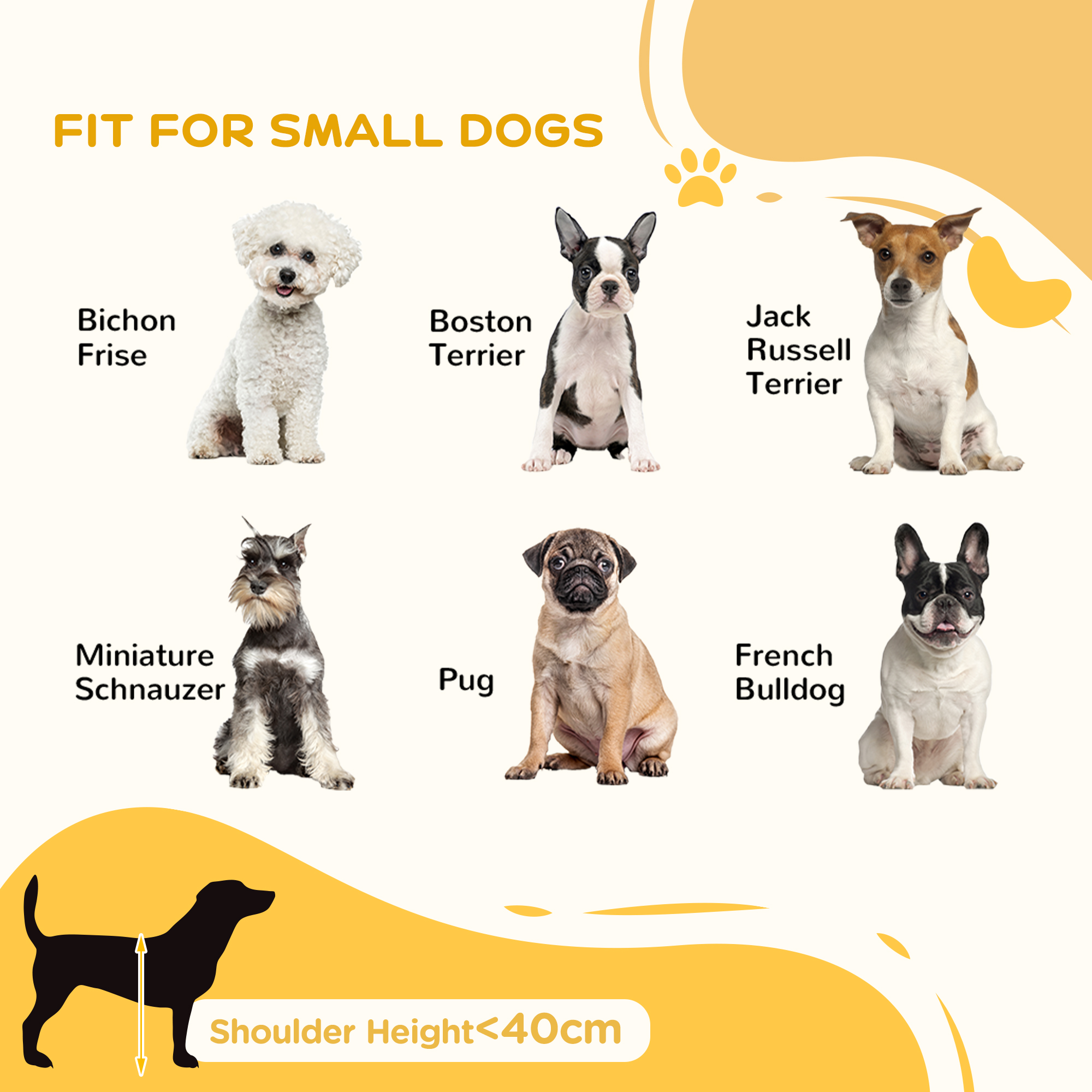 PawHut Freestanding Pet Gate, Wooden Dog Gate with 28"-75" Retractable Length, Support Feet & Non-slip Mats for Indoor, Stairway, Doorway, White