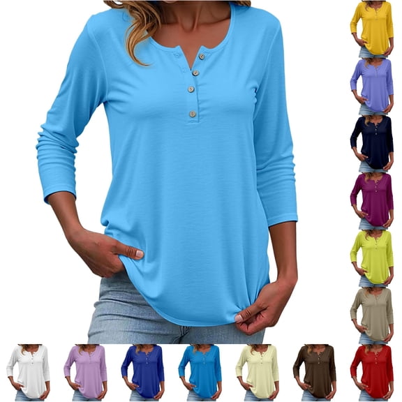 Active Tops Women Shirt Women T Shirt Womens V Neck Tech Stretch Women Sports T Shirt Athletic Wear Tops for Women Shirts for Women with Sleeves Striped Long Sleeved Shirt Women Blue XXL