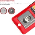 thumbnail image 7 of REQO Compatible with iPhone 12 Compatible with iPhone 12 Pro Case Wallet with Credit Card Holder, Premium Leather Magnetic Clasp Kickstand Heavy Duty Protective Cover 6.1 inch(Red), 7 of 7