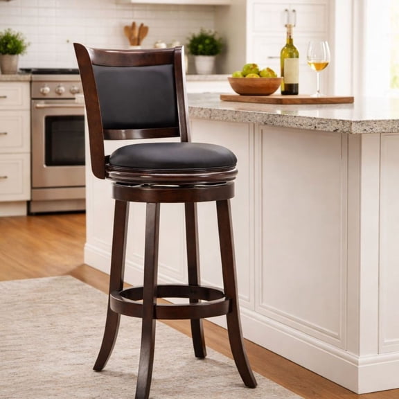 Boraam Augusta Bar Stool, Multiple Sizes and Finishes