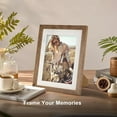 thumbnail image 6 of Behome 2 Pack 8 x 10 Picture Frame, Display Pictures 5x7 with Mat or 8x10 Without Mat, Photo Frame for Wall Mounting or Tabletop Display, Brown, 6 of 7