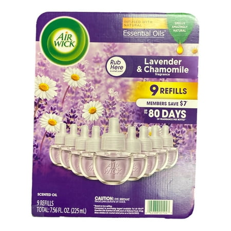 Air Wick Scented Oil Air Freshener Refills 8 ct. - Lavender and Chamomile