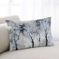 thumbnail image 2 of Grey Forest Throw Pillow Cover 20 x 26 Inch Decorative Pillow Cover Abstract Vintage Oil Painting Trees Lumbar Pillowcase Seasonal Rectangle Cushion Case for Couch Sofa Bed Living Room, 2 of 7
