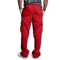 thumbnail image 6 of YNGKMEA Mens Cargo Sweatpants Plus Size Hiking Loose Sweatpants Open Bottom Loose Fit Pants with Pockets, 6 of 8