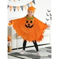 thumbnail image 4 of 1-6T Toddler Girls Boys Ghost Cape Costume Kids Baby Halloween Hooded Cloak Party Trick-or-Treating Cosplay, 4 of 11