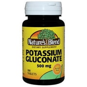 Nature's Blend Potassium Gluconate 500 mg 100 Tabs