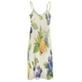 thumbnail image 5 of Various Fruits Sleeveless Dress Woman Fashion Long Dresses Women's Summer Suit Dress Summer 2025 Women, 5 of 7