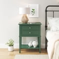 thumbnail image 3 of Desert Fields Eclectic Boho Accent Table with 2 Drawers, Hunter Green, 3 of 10