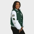 thumbnail image 5 of Women's WEAR by Erin Andrews Green Green Bay Packers Varsity Full-Snap Puffer Jacket, 5 of 6