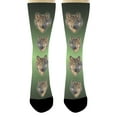thumbnail image 4 of ThisWear Mens Animal Socks Lone Wolf Socks Cool Wolf Apparel Wolf Novelty Gifts 1-Pair Novelty Crew Socks, 4 of 5