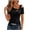 #203-Black, variant on Favoffer Women's Off Shoulder Blouse Short Sleeve Irregular Hem Casual Loose Top Summer Fashion Daily Casual Solid Color Tee