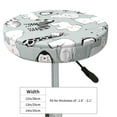 thumbnail image 4 of Xecao's African Animals Print Stool Covers offer stylish, washable protection for PU round bar stools, perfect for home or commercial use., 4 of 7
