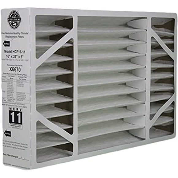 Lennox X6670 MERV 11 16x25x5 Furnace Filter (15-3/4" x 24-3/4" x 4-3/8")