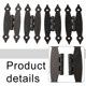 thumbnail image 5 of Pack of 4 Antique Style 3 5 Inch Iron Cabinet Door Hinges for Restoration, 5 of 10