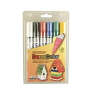 Uchida 300-6A 6-Piece Decocolor Broad Point Paint Marker Set