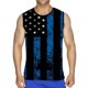 thumbnail image 1 of Hombres Casual Cuello Redondo Jersey Bandera 3D Impresión Digital Camiseta Tops Chaleco Pompotops  oipoqjl30549, 1 of 5