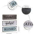 thumbnail image 7 of MUCHENGGIFT Farmhouse Home Sign Wall Decor Family Wall Decor for Living Room 3 Pieces Grateful Thankful Blessed Wall Art Decor 16"x5" Inspirational Family Quotes Wall Decor Family Signs, 7 of 7
